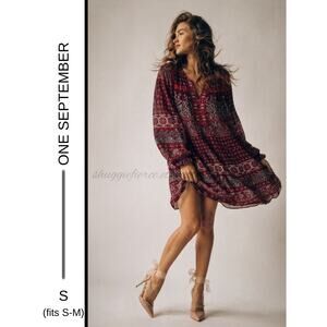 MSRP: $128 ✨ One September Boho Embroidered Babydoll Dress – Size S/M ✨QUICKSHIP